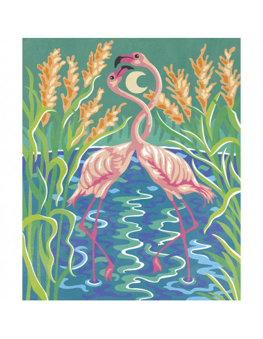 PEINTURE AU NUMERO OISEAUX FABULEUX