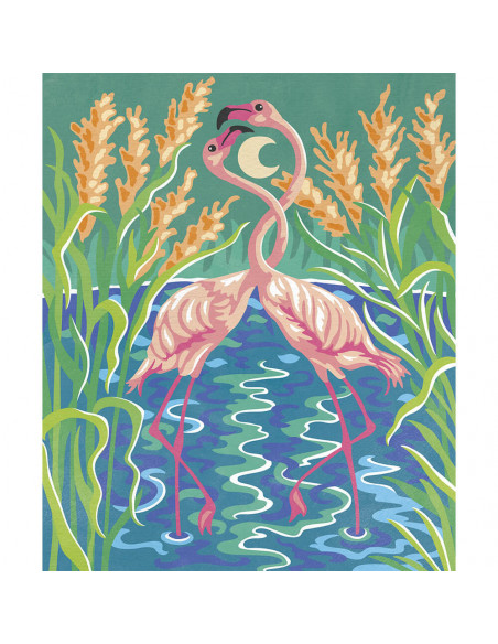 PEINTURE AU NUMERO OISEAUX FABULEUX