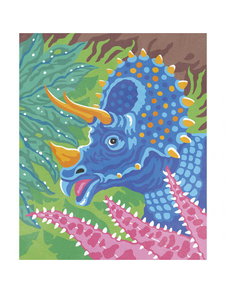 PEINTURE AU NUMERO DINOSAURES