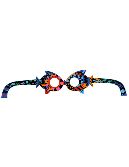SCRATCH ART MASQUES ET LUNETTES ANIMAUX 