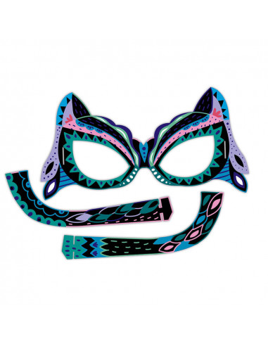 SCRATCH ART MASQUES ET LUNETTES ANIMAUX 