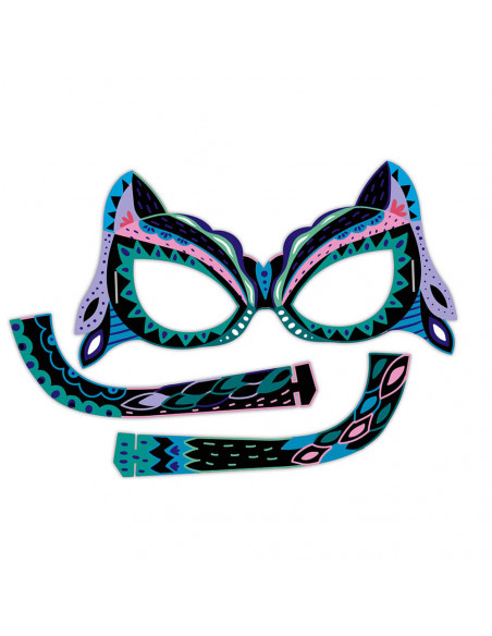 SCRATCH ART MASQUES ET LUNETTES ANIMAUX 