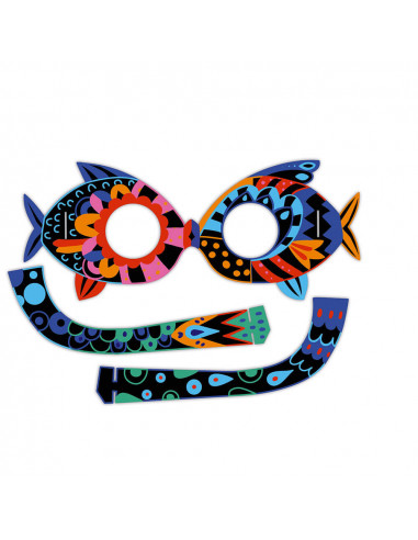 SCRATCH ART MASQUES ET LUNETTES ANIMAUX 