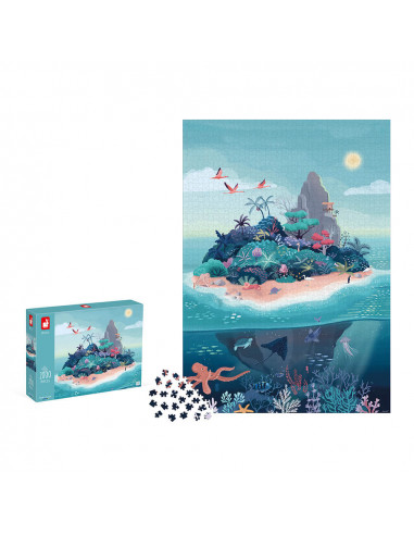 PUZZLE L'ILE MYSTERIEUSE - 2000 PCS
