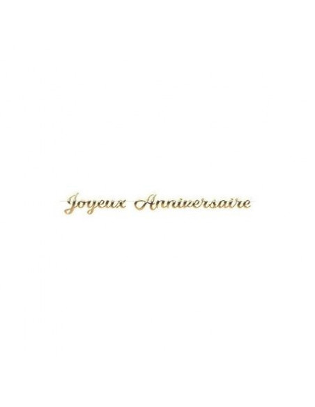 GUIRLANDE LETTRES JOYEUX ANNIVERSAIRE OR 2M