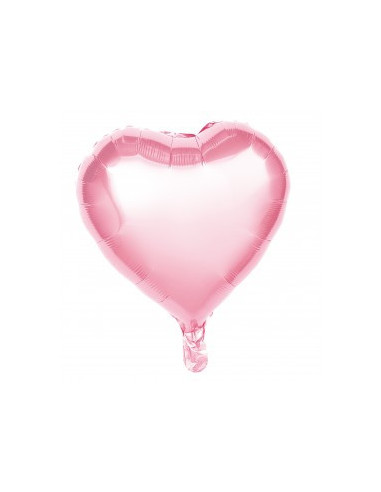 Ballon mylar coeur rose pastel