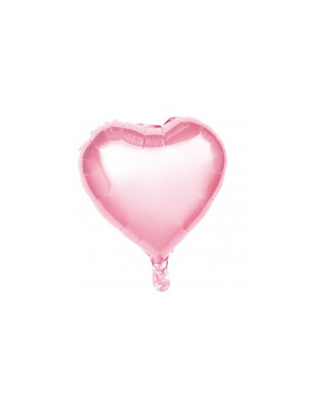 Ballon mylar coeur rose pastel