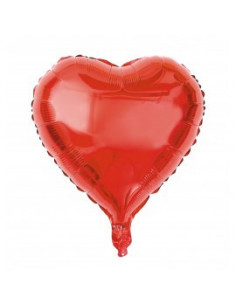 Ballon mylar coeur rouge