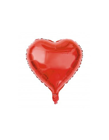 Ballon mylar coeur rouge