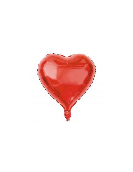 Ballon mylar coeur rouge