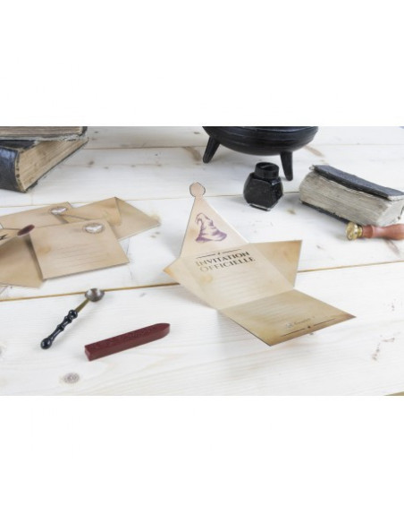 Set de 8 invitations enveloppes apprenti sorcier