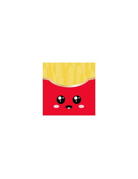 Serviettes 33x33cm salty junk food x 16