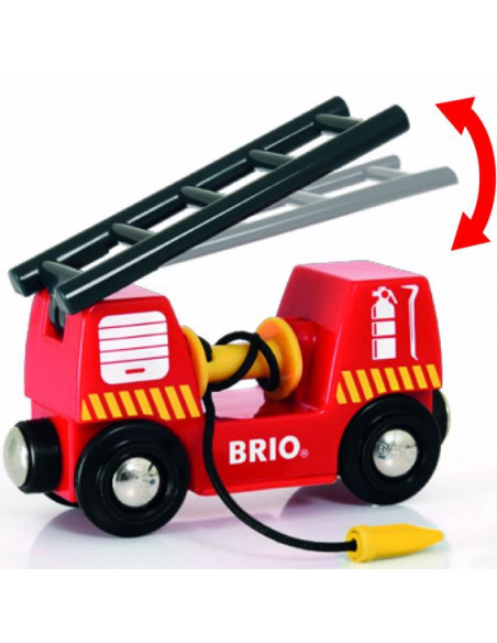 BRIO Camion Pompier Son Lumineux - Véhicule d'urgence interactif