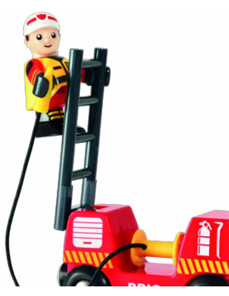BRIO Camion Pompier Son Lumineux - Véhicule d'urgence interactif