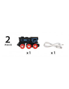 BRIO Locomotive Rechargeable - Train électrique USB 2