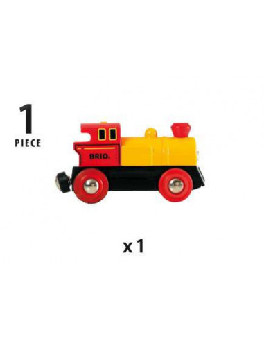 BRIO Locomotive jaune pile bi-directionn