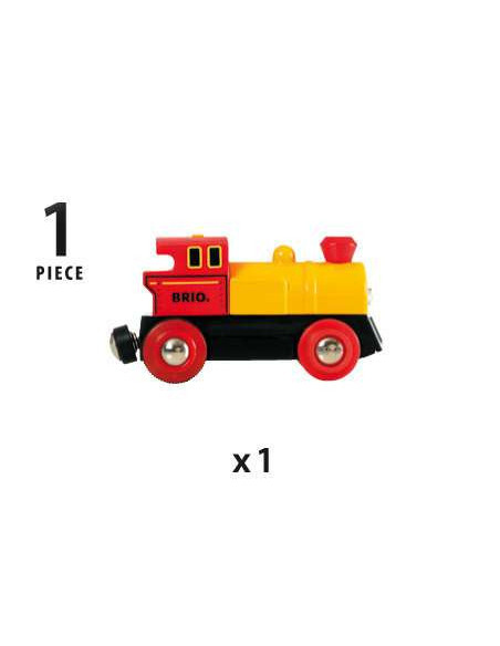 BRIO Locomotive jaune pile bi-directionn