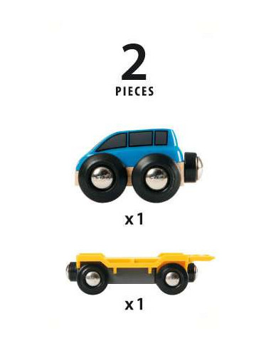 BRIO Wagon transport voiture rampe