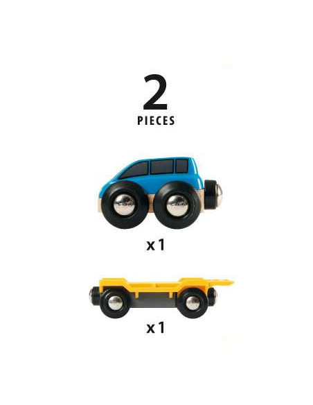 BRIO Wagon transport voiture rampe