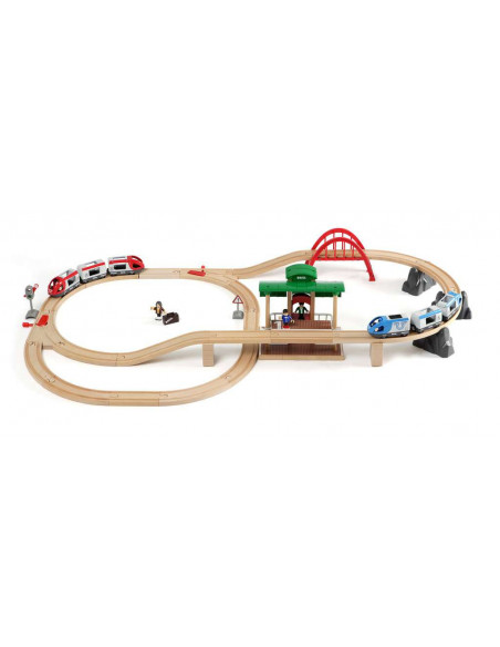 BRIO Circuit Plateforme Voyage - Jeu de train multiniveau