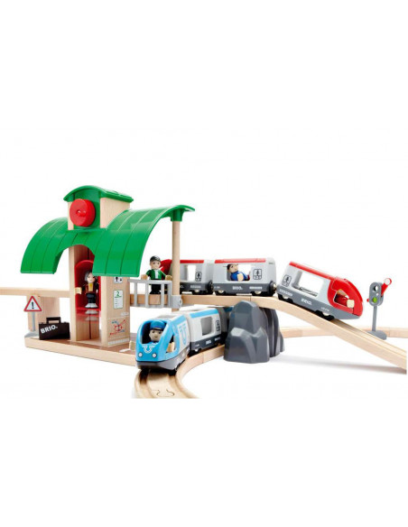 BRIO Circuit Plateforme Voyage - Jeu de train multiniveau