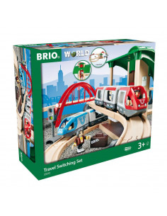 BRIO Circuit Plateforme Voyage - Jeu de train multiniveau