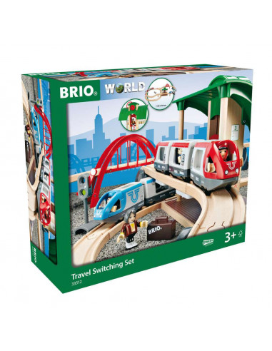 BRIO Circuit Plateforme Voyage - Jeu de train multiniveau