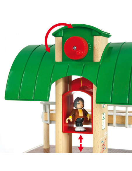BRIO Circuit Plateforme Voyage - Jeu de train multiniveau