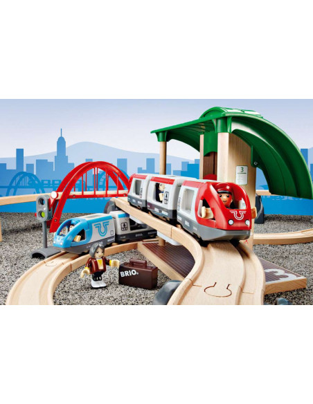 BRIO Circuit Plateforme Voyage - Jeu de train multiniveau