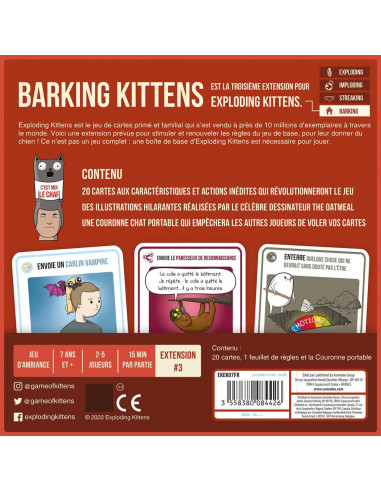 Exploding Kittens : Barking Kittens (Extension)