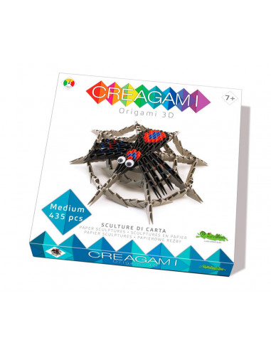 Creagami - Araignee avec toile - Origami 3D