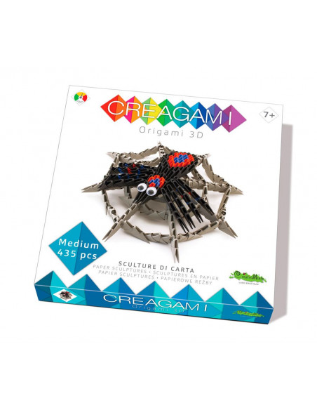 Creagami - Araignee avec toile - Origami 3D