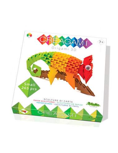 CREAGAMI - CAMELEON SUR BRANCHE - ORIGAMI 3D