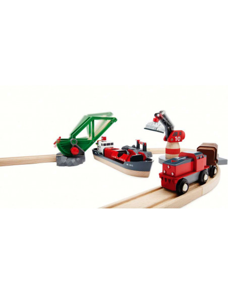 BRIO Circuit Activités Port - Jeu éducatif transport