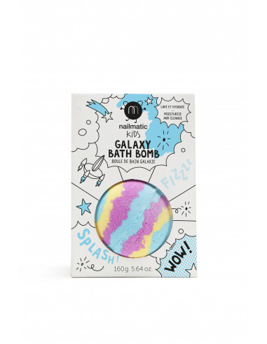 Boule bain bleu - jaune - rose