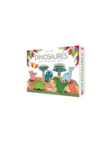 Dinosaures - 8 formes en bois