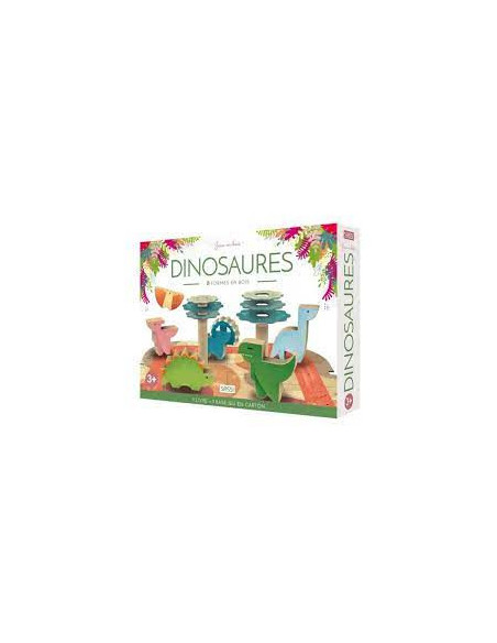 Dinosaures - 8 formes en bois