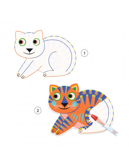 COLORIAGE MAGIQUE - ANIMALO-MA