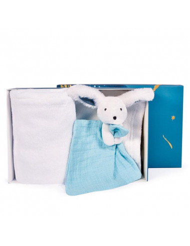 Plaid et doudou - happy pop (plaid blanc)