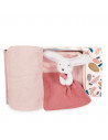 Plaid et doudou - happy boho (plaid rose)