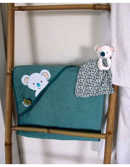 Cape de bain et doudou -yoca le koala
