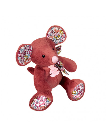 Copain calin - souris terracotta 25 cm