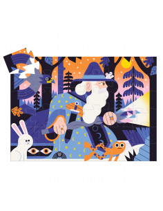 PUZZLE SILHOUETTE-LE MAGICIEN AU SCEPTRE DE CRISTAL- 36 PCS 2