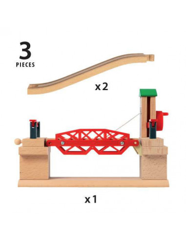BRIO Pont Basculant - Accessoire interactif pour circuit