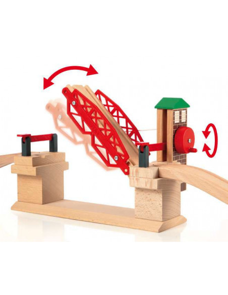 BRIO Pont Basculant - Accessoire interactif pour circuit