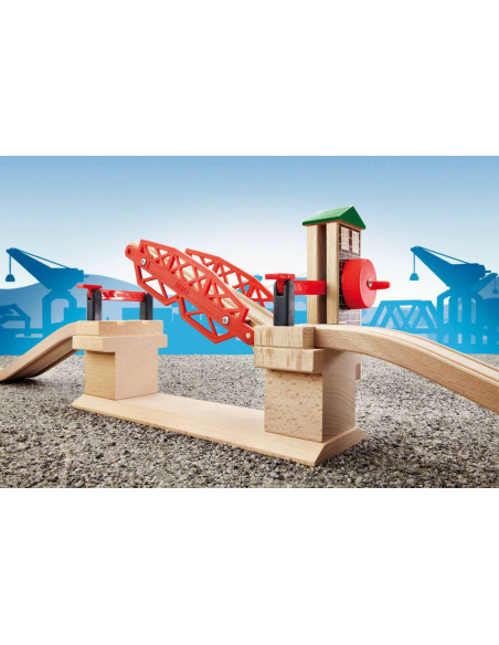 BRIO Pont Basculant - Accessoire interactif pour circuit