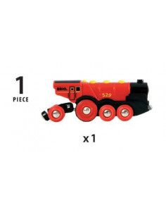 BRIO Locomotive Rouge Puissante - Train électrique rapide 2