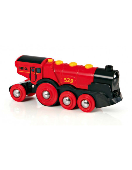 BRIO Locomotive Rouge Puissante - Train électrique rapide