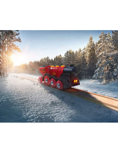 BRIO Locomotive Rouge Puissante - Train électrique rapide
