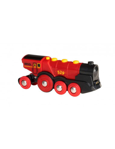 BRIO Locomotive Rouge Puissante - Train électrique rapide
